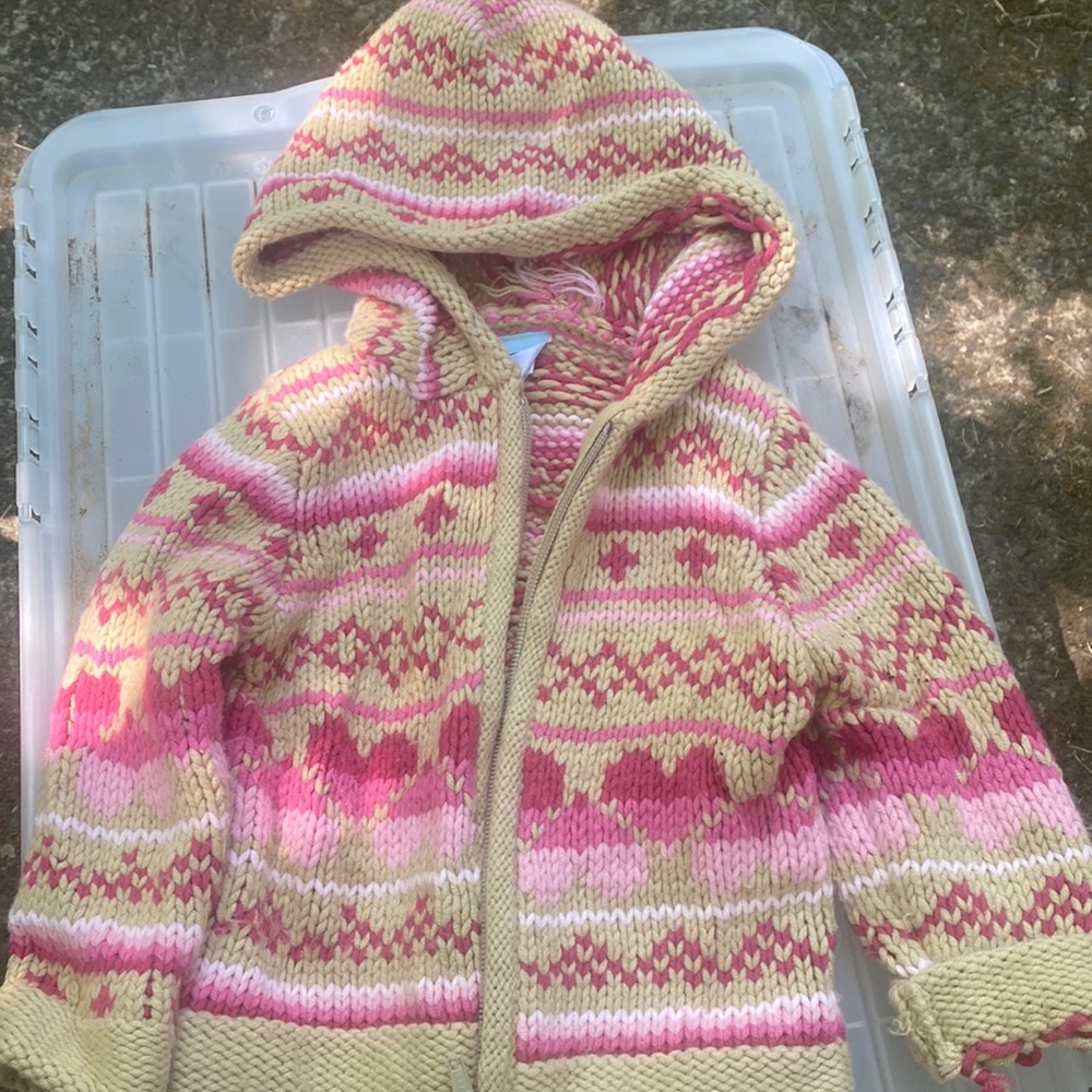 18 month old zip-up knitted sweater